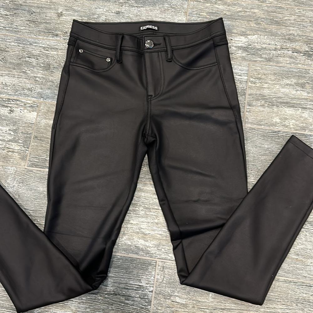 Express Faux Leather Pants - Picture 2 of 3